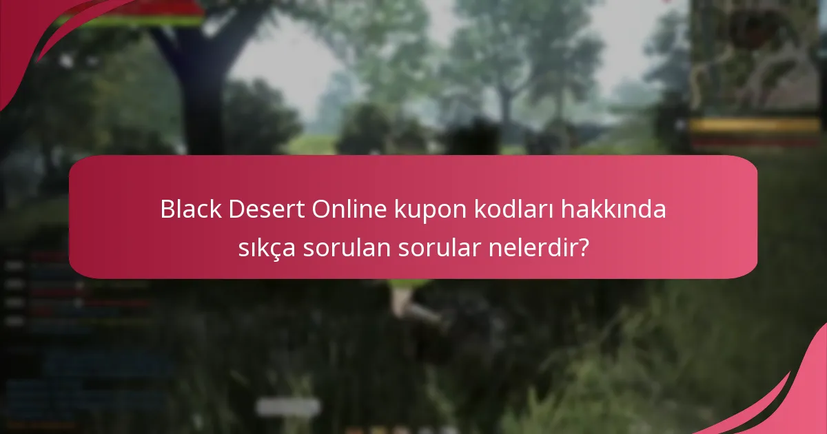 Black Desert Online kupon kodlarını nasıl kullanabilirim?