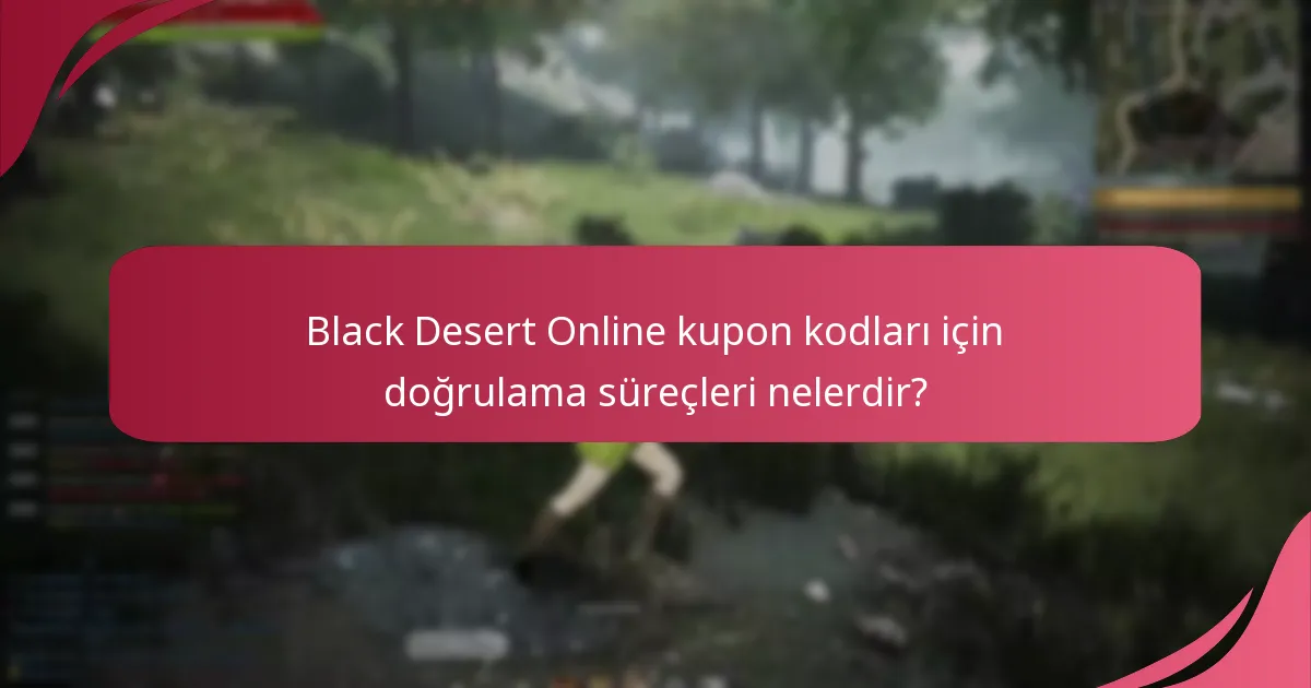Black Desert Online kupon kodlarını kullanırken hangi yaygın sorunlar ortaya çıkar?